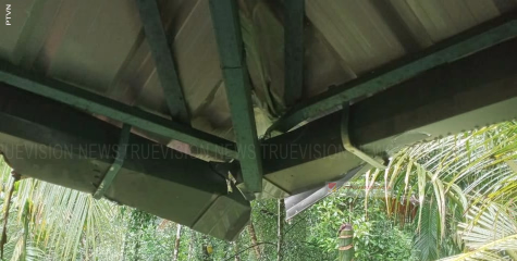  കാറ്റില്‍ മരം വീണ് വീടിന് കേടുപാട് സംഭവിച്ചു