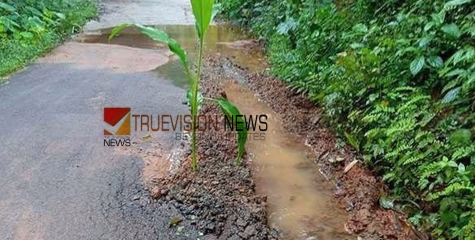ഗതാഗതം മുടങ്ങി; കളത്തിൽമുക്ക്-മഞ്ചാം കാട്ടിൽമുക്ക് റോഡ് തകര്‍ന്നു, ടാറിങ് കഴിഞ്ഞത് ആറ് മാസം മുമ്പേ