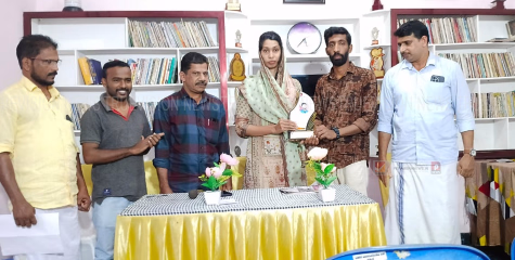 നാടിന്റെ അഭിമാനമായ കെ.എം സജിന് ആദരവ്