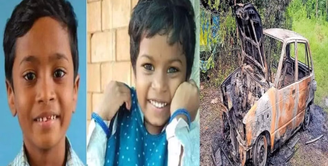 പാലക്കാട്‌ കാർ പൊട്ടിത്തെറിച്ച് ഉണ്ടായ അപകടം ; പൊള്ളലേറ്റ 2 കുട്ടികൾ മരിച്ചു, അമ്മക്ക് ഗുരുതര പരിക്ക്