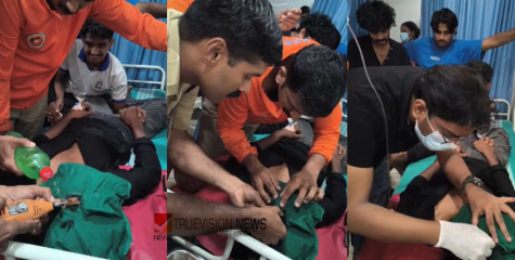 കോ‍ഴിക്കോട് മാവൂരിൽ നെറ്റിയിൽ ചൂണ്ട കുടുങ്ങിയ യുവാവിന് രക്ഷകരായി അഗ്നിരക്ഷാസേന