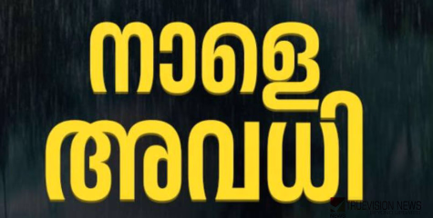 തോരാമഴ; രണ്ട് ജില്ലകളിലും കൂടി വിദ്യാഭ്യാസ സ്ഥാപനങ്ങൾക്ക് നാളെ അവധി 