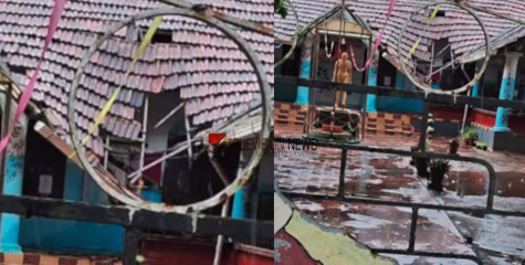 'പിടിച്ചിറക്കുമെന്ന് ഭീഷണി ', കാർത്തികപ്പള്ളി ഗവ. യുപി സ്‌കൂളിൽ മേൽക്കൂര തകർന്ന സംഭവം: മാധ്യമങ്ങളെ വിലക്കി അധികൃതർ