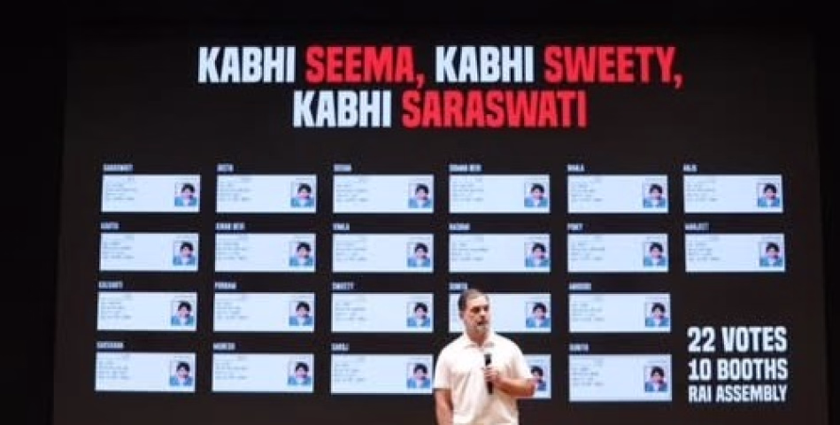 വോട്ടുകൊള്ള ആരോപണം മാധ്യമറിപ്പോർട്ട് ആയുധമാക്കി ബിജെപി