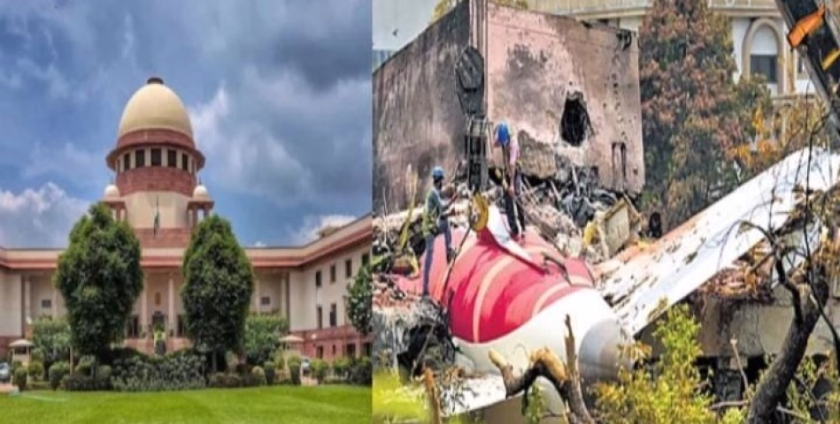 അഹമ്മദാബാദ് വിമാന അപകടത്തിൽ പൈലറ്റുമാരെ കുറ്റപ്പെടുത്താൻ കഴിയില്ല; സുപ്രീംകോടതി