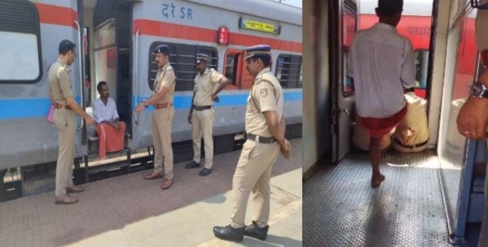 വർക്കലയിൽ പെൺകുട്ടിയെ ട്രെയിനിൽ നിന്ന് തള്ളിയിട്ട സംഭവം പുനരാവിഷ്കരിച്ച് പൊലീസ്