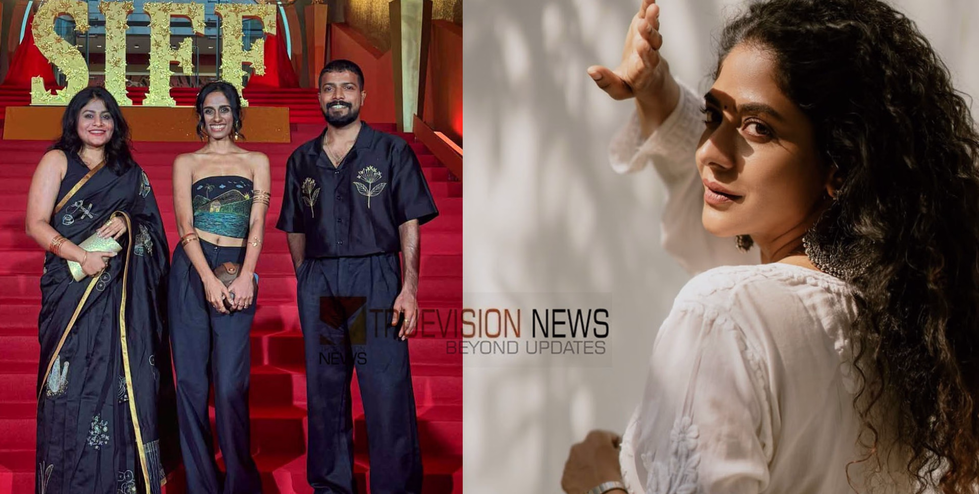 റെഡ് കാർപ്പറ്റിൽ മോഡേൺ ലുക്ക്, തിളങ്ങി ‘മലയാളത്തനിമ’; സംഘത്തെ ഒരുക്കിയത് പൂർണിമയുടെ പ്രാണ